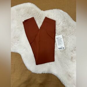 NWT Lululemon Wunder Train HR 25” in Dark Terracotta - US 4
